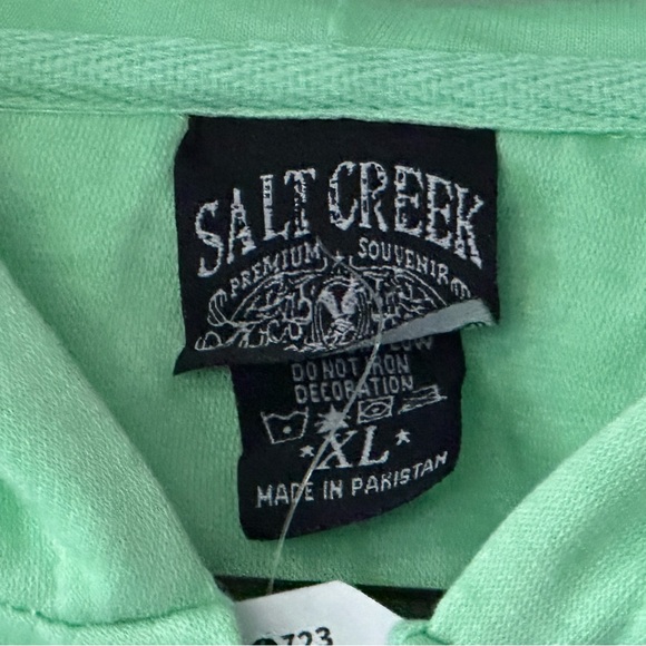 Salt Creek Apparel Girls Size L Green Zip Up Jacket Spokane Washington NWT PNW - Picture 2 of 6